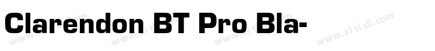 Clarendon BT Pro Bla字体转换